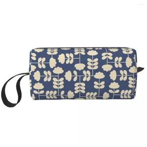 Kosmetiska väskor klippt stam himmel orla kiely rese väska kvinnor makeup toalettartikel arrangör lady lagring dopp kit case box gåvor