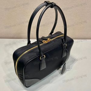 Nya nylondesigner väskor nylon tote läder handväskor kvinnor mode guld blixtlås axel väska svart topphandtag väska purses lyxiga reed 1978 handväska hobo väskor