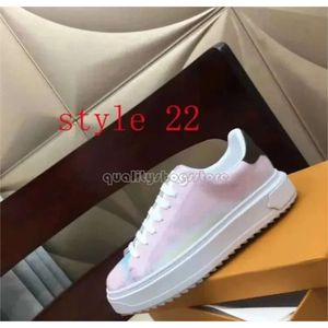 Ny Time Out Lace-Up Shoes Casual Womens Designer Sneaker 100% Leather Fashion Lady Flat Running Trainers Letters Woman Shoe Platform Men Gym Sneakers 283