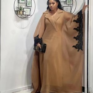 Elegant African Party Evening Dresses For Women 34 Sleeve Plus Size Long Maxi Dress Gowns Dashiki Africa Clothing 240319