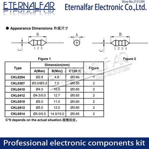 0510 1W 4,7mH 4700UH 4,7mH 4700 UH 472K Axial feste Farbcode -Ring -Induktoren Eintauchinduktivität Funkeln TV Elektromagnetische Induktion