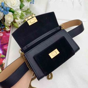Very cheap women handbag cross body fashion gold chain shoulder bags Genuine Leather waist bag lady clutch purse 9006 16x9 5x4 5cm276s