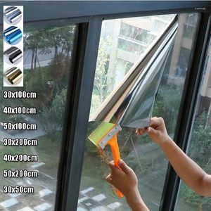 Window Stickers Self Adhesive Glass Sticker One Way Vision Mirror Effect Tint Film UV Rejection Heat Control For Home