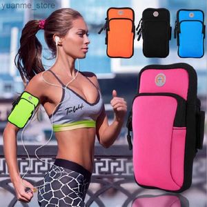 Sporttaschen Universal 6-Zoll-Laufarm mit Telefonhülsenhalter hochwertiger Telefonbeutel Jogging Fitness Arm mit iPhone Samsung Huawei Y240410