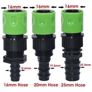 Greenhouse 1PCS Barb Quick Connector for 16mm 20mm 25mm PE Hose 3/4'' Garden Water Pipe Tap Adapter Fitting Watering Greenhouse