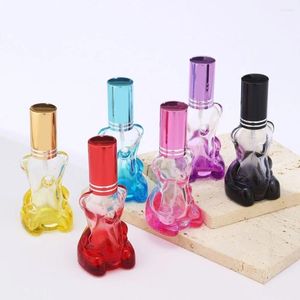 Speicherflaschen Bären geformte Parfümfunktionsflasche High-End Leer 15 ml Glasspray Luxusduft-Atomizer