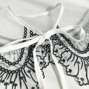 Acessórios para roupas femininas de nova marca Tecido de renda 2021 de alta qualidade Blusa de colarinho falso de colar