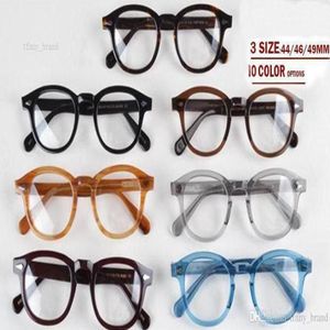 新しいデザインlemtoshアイウェアジョニーデップ眼鏡サングラスフレーム最高品質の丸いサングラスフレーム矢印リベット1915 s m l size241y