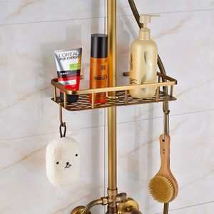 Brass antico popolare doccia set da doccia rubinetto da bagno 8 