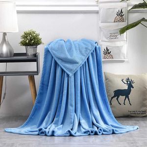 Blankets Winter Fuzzy Flannel Blanket Fluffy Warm Soft Sofa Cover Solid Color Bed Sheet Coral Fleece Plush Blankets Office Nap Blanket