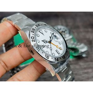 226570 OLEX Designer Mechanical Calendar Watch 42 mm Superclone soczewka Rhodium Automatyczne Explorerii Platinum Platynowe powiększenie White 905 905