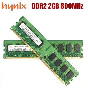 Rams Hynix شرائح سطح المكتب ذاكرة 4GB (2pcsx2gb) 4g 800mhz PC26400U DDR2 PC RAM 800 6400 2G 240PIN