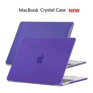 Caso Case di cristallo trasparente per MacBook Pro Retina Air 11 12 13 14 15 16 pollici per Mac Air 13,6 M2 M1 CHIP PRO 13.3 Copertina per laptop Nuovo