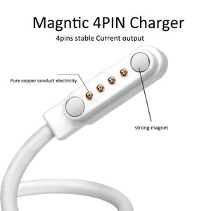 high quality Magnetic Charging Cable wire For DT79 L7 L13 L19 Smart Watch bracelet watch 4Pin 7.62mm white 80cm Power Charger