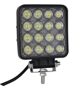 4039039 inç 48W kare LED iş ışığı yol noktalı ışıklar kamyon ışıkları 4x4 traktör jeep foog lambası Jeep Cabi3308655