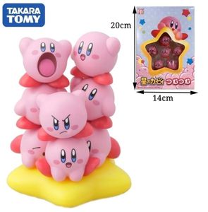 10pcsset -spelfigurer Mini Kawaii Kirby Collection pojkar flickor leksaker söt modell tårta prydnad doll anime tillbehör gåva 220818452995