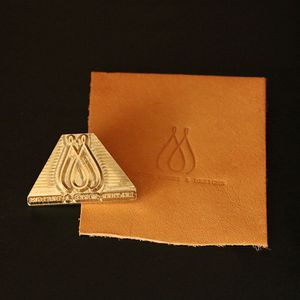 Индивидуальная кожаная латунная штампа на заказ логотип медная плесень кожа