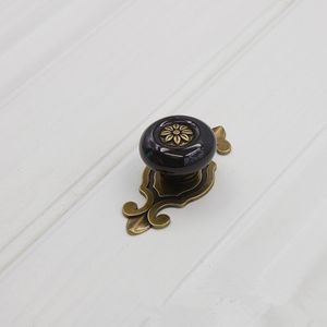 KK&FING Vintage Furniture Handles Ceramic Knobs Cabinet Door Cupboard Drawer Pulls Kitchen Handles Furniture Hardware Fittings