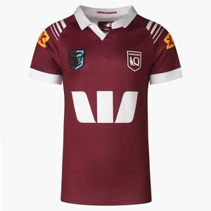 2024 QLD Maroons Mens Jersey Rugby Training Singlet Short Shirt Custom name and number size S--5XL