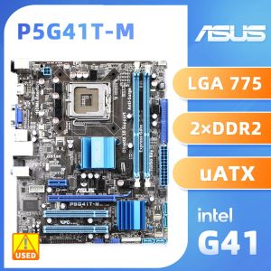 Motherboards ASUS P5G41TM LX2/GB LGA 775 Intel G41 Original Desktop PC Motherboard DDR3 PCIE X16 VGA USB2.0 Core 2 Extreme/Core 2 Quad Cpus