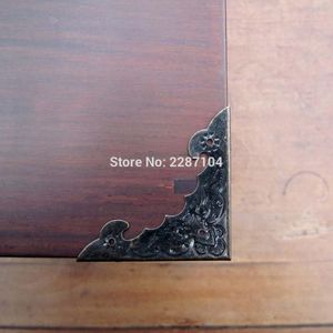 12pcs Decor Antique brass Jewelry Chest Box Wooden Case Table Desk Picture Frame Book Scrapbook Photo Album Corner Protector