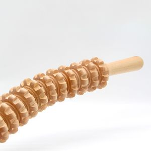 Holztherapie-Massage-Werkzeuge Gua SHA Tool Anti-Cellulite Massage Roller Body Sculpting Neck Schultermassage Stick für Männer Frauen