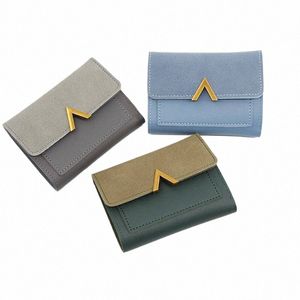 Женский кошелек Retro v Shape Shape Trend Trend Small Fi Swork Moin Swork Bag Card Bag 96NV#