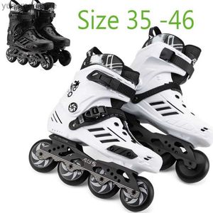 Inline Roller Skates Größe 36 - 45 46 Adult Youth Professional Freizeit Rollschuh Skates Inline Skates Figur Rock Skating Red White Black Roller Skates Y240410