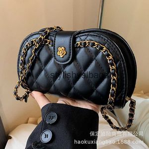 Shoulder Bags Evening Niche chain bag diamond grid small womens crossbody 2024 new trendy summer ins high-end texture shoulder H240410