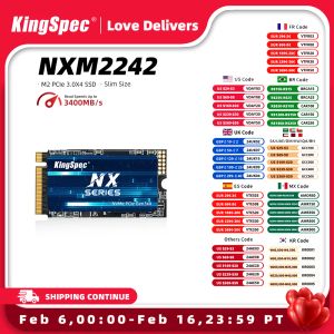 kingspec m.2 nvme pcie 3.0 x4 SSD 256GB 1TB 128GB 512GB SSD M.2 2242 PCIEハードドライブディスクラップトップの内部ソリッドステートドライブ