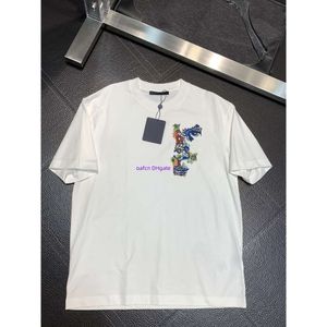 デザイナーのメンズTシャツ夏のカジュアルメンズアンドレディースルーズフィッティングTシャツファッションカジュアルレタープリントショートスリーブベストセラーの豪華なストリート衣料833