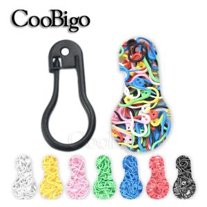 100pcs de segurança de pino de segurança plástico bloqueio de ponto de bloqueio ferramentas de crochê de tricotar acessórios de tricô de gancho de agulha colorida colorida colorida