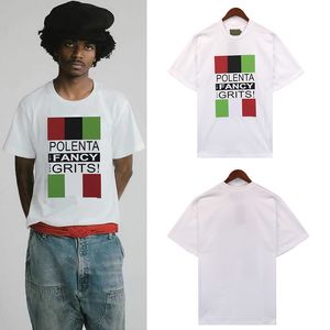 USA 24SS TSHIRT MENファンシーレタープリントティー女性スケートボード半袖Tシャツ0410