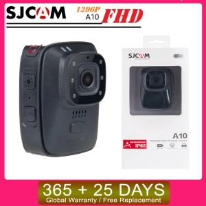 Kameralar SJCAM A10 Taşınabilir Kolluk Kamerası Giyilebilir Ircut B/W Switch Gece Görüşü Lazer Lambası Kızılötesi Eylem Cam 2650mAh Pil