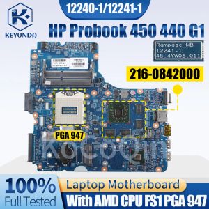 Moderkort 122411 122401 för HP Probook 450 440 G1 445 455 G1 Notebook Mainboard 734084501 734725001 722824001LAPTOP MOTHERBOART Test