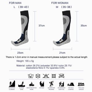 Professional Ski Socks Thickened Stockings Men Women Winter Snow Sports Hiking Snowboarding Thermal Sock