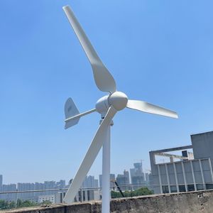 5000w 5kw Horizontal Wind Turbine Generator 12V 24V 48V Free Energy Magnetic Dynamo Strong Power 220v Inverter Output For Home