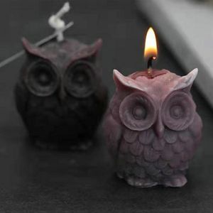 Silicone Durable Soap Candle Cake 3D Owl Mold Flexible Owl Candle Mould Perfect Result for Craft
