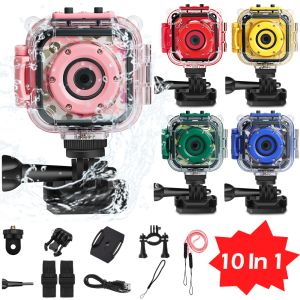 Câmera de brinquedo de brinquedos para crianças de câmeras para infantil Câmera de vídeo de bicicleta de bicicleta fotográfica 4K Câmera subaquática GO HERO PRO PROMENTE TROBRIMOL