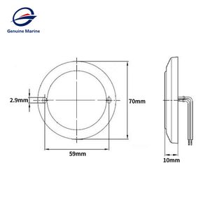 RV İç Led Tavan Kubbesi Işık Kampan Keravan Deniz Tekne Aksesuarları için Açma/Kapama Anahtarı ile 12 V Çatı Lambası