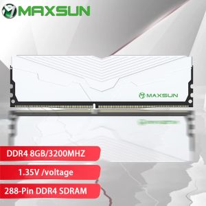 Rams Maxsun Desktop Memory DDR4 16GB 8GB 3200MHZ NOVO DIMM MEMORIA RAMS PC4 MEMAIS DE GAMING MEMAIS DE GAMING SUPORTE