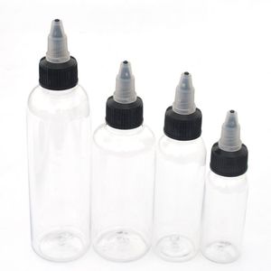 100 st vätska 30 ml 60 ml 100 ml 120 ml PET Plastdropparflaskor Penformad tom enhörning flaska med off caps T2008193252