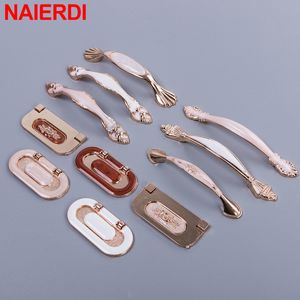 Naierdi Amber White European Cabinet Hands Alluminio Lega Know Knobs Cucine tira per cassetti manopola del guardaroba