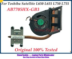 PADS Stonetaskin original AB7705HXGB3 PARA TOSHIBA Satellite L650 L655 L750 L755 Sistema de resfriamento CPU Sistema de resfriamento de laptop Sistema de calor Reditor Reditor