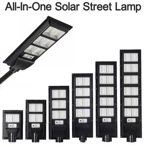 Utomhus kommersiell 400W 500W 600W LED Solar Street Light IP67 Dusktodawn Roads Lamp Pole Usastar2631737