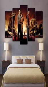 Framed 5pcs The Twilight Saga Movie Wall Art HD Print Canvas Painting Fashion Hanging Pictures Bedroom Decor2835761
