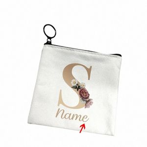 customize Your Name Card Holder Coin Purse Gold Letter Lady Coin Purse Girls Wallet Cute Coin Purses Girl Wallet Mini Mey Bag m8Qr#