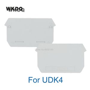 10pcs d-udk4 Endbarriereplatte für UDK4-Schraubenblöcke Drahtstreifenanschluss D udk 4 DIN RAIL Klemme Blockzubehör Endabdeckung