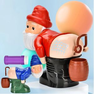 Christmas Santa Claus Bubble Machine med musikljuspartande tvålbubblor Toy Novel Children Toys Xmas Gift for Boys Girls 240408