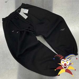 Calças masculinas calças de cordão Homens Mulheres 1 1 Melhor qualidade Adwysdpants Sweats Jogger Terry Troushers J240409